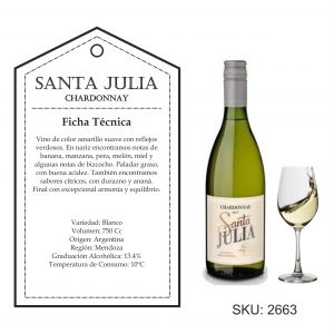 VINO SANTA JULIA CHARDONNAY 750 CC - Vista 1