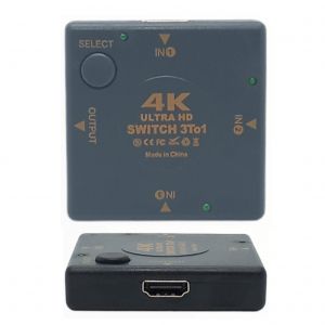 SWITCH HDMI 3X1 V1.4 FULL HD 4K 3 ENTRADAS 1 SALIDA - Vista 1