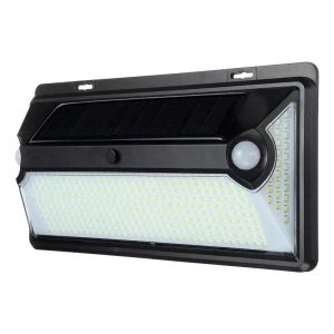 REFLECTOR SOLAR GRANDE CANDELA 10W LUZ FRíA NEGRO BLANCO FRíO - Vista 3