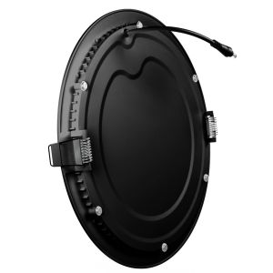 PANEL LED EMBUTIR REDONDO 18W NEGRO MACROLED - Vista 2