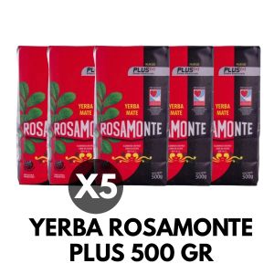 YERBA ROSAMONTE PLUS 500 GR X 5 UNIDADES - Vista 1