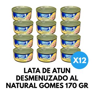 LATA DE ATUN DESMENUZADO AL NATURAL GOMES 170 GR X 12 UNIDADES - Vista 1