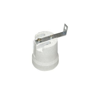 PORTALAMPARAS E27 CERAMICO CON ESCUADRA STAR BOX