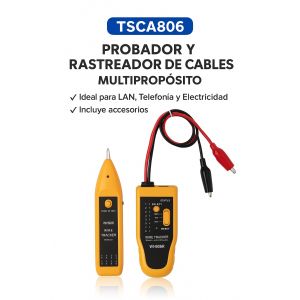 BUSCADOR Y TESTER DE CABLES Y RED UTP TS CA 806 VIRU VIRU - Vista 1