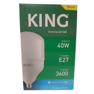 LAMPARA BULBON LED 38W E27 FRIO 6500K KING - Vista 1