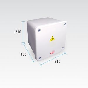 CAJA DE PASO ESTANCA IP65 EXTERIOR 210 X 210 X 135 MM - Vista 1