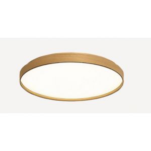 PLAFON LED ACERO YORK MADERA 45W DISEñO MODERNO