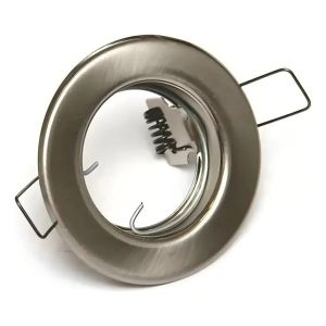 SPOT ARO DE METAL DE EMBUTIR DICROICA GU10 MóVIL PLATEADO MACROLED + ZOCALO GU10 - Vista 4