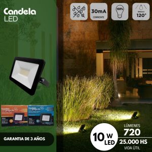 REFLECTOR LED 10W EXTERIOR CANDELA - Vista 7