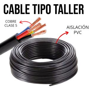 CABLE TIPO TALLER 4X6 MM X 100 METROS NEGRO EPUYEN - Vista 1