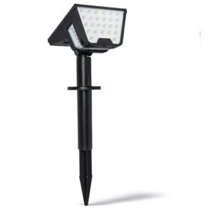 ESTACAS SOLARES LED 2W FRíA EXTERIOR CANDELA 7386 CUADRADA NEGRO - Vista 1