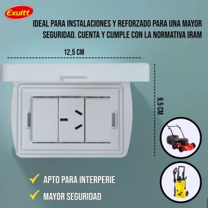 CAPSULADA EXTERIOR RIGIDA 1 TOMACORRIENTE - EXULTT URBANA - Vista 2