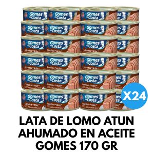 LATA DE LOMO ATUN AHUMADO EN ACEITE GOMES 170 GR X 24 UNIDADES - Vista 1