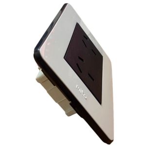 BASTIDOR JELUZ MITO COMPLETO TOMA DOBLE PUENTEADO NG/NG - Vista 1