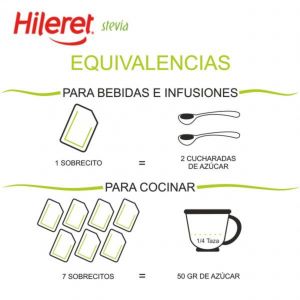 EDULCORANTE HILERET STEVIA FORTE 50 SOBRES - Vista 2