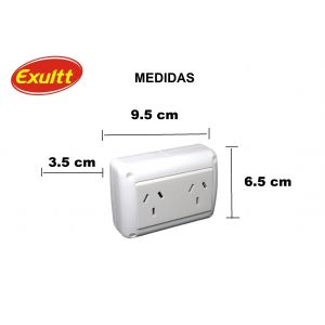 SET ARMADO 1 TOMA DOBLE STIK SUPERFICIE EXULTT - Vista 2