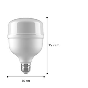 LAMPARA BULBON LED 28W E27 PVC 100X152MM MACROLED - Vista 2