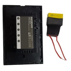 LLAVE LUZ PARED INTERRUPTOR WIFI TOUCH SMART 3 CANAL C/ CAPACITOR 7A MACROLED ROMA - Vista 7