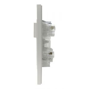 PACK 50 SET ARMADO  1 INTERRUPTOR 1 TOMACORRIENTE 10A (1 PUNTO Y TOMA) ESPECIAL LINEA URBANA EXULTT - Vista 2