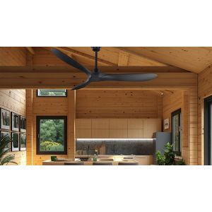 VENTILADOR DE TECHO NEGRO DUBÁI SIN LUZ CON ASPAS NEGRO SMART WINDSTYLE