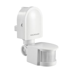 SENSOR DE MOVIMIENTO 180° PARED 1200W IP44 12 MTS DE ALCANCE MACROLED