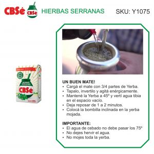 PAQUETE YERBA CBSE TRADICIONAL 500 GR X 12 UNIDADES - Vista 3