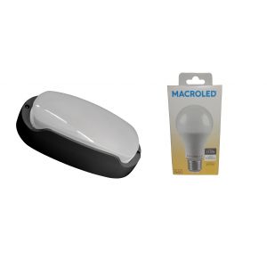 TORTUGA EXTERIOR NEGRO STAR BOX + LAMPARA 11.5W CALIDO E27 MACROLED - Vista 1