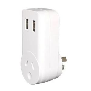 ENCHUFE CON 2 USB 10A 250V MACROLED - Vista 1