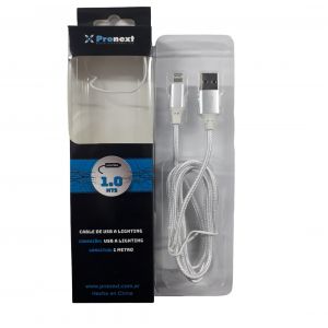 CABLE USB A LIGHTING (IPHONE) 1 METROS