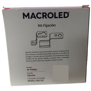 ACCESORIO KIT DE FIIJACION P/ PANEL DE 60X60 O 120X30 MACROLED - Vista 1