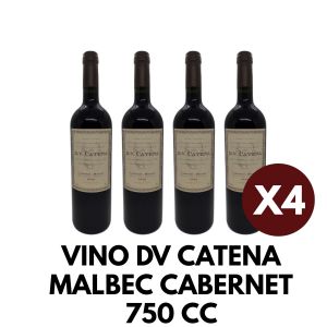VINO DV CATENA MALBEC CABERNET 750 CC X 4 - Vista 1