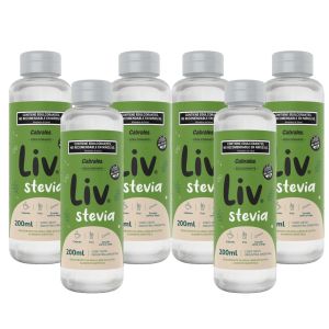 EDULCORANTE LIV STEVIA LIQUIDO 200 ML X 6 UNIDADES