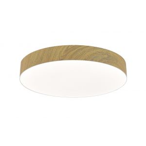 PLAFON LED ACERO MADERA 45W LINUX DISEÑO MODERNO LEUK