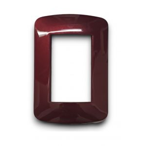 TAPA ROJO BURDEOS BICAPA ENIGMA P/3 MODULOS LINEA PLEIN EXULTT