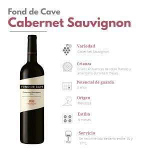 VINO FOND DE CAVE CABERNET SAUVIGNON 750 ML - Vista 1