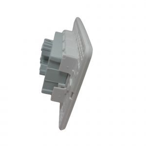 BASTIDOR JELUZ VERONA MITO COMPLETO TOMA DOBLE PUENTEADO ESPECIAL  BL/BL - Vista 1