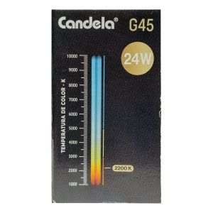 FOCO LAMPARA VINTAGE G45 ESPIRAL CANDELA FILAMENTO LUZ BLANCO CALIDO - Vista 3