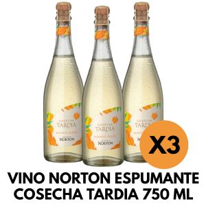 VINO NORTON ESPUMANTE COSECHA TARDIA 750 ML X 3 UNIDADES - Vista 1