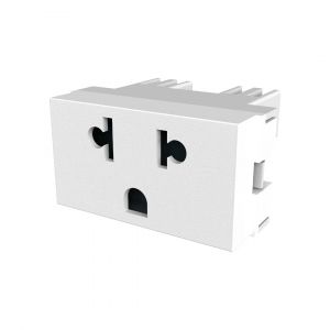 MODULO TOMACORRIENTE BIPOLAR + TIERRA MULTINORMA JELUZ PLATINUM