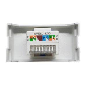 MODULO TOMA P/ RED RJ45 CAT 6 JELUZ PLATINUM BLANCO - Vista 2