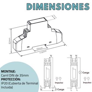 MEDIDOR MONOFASICO DE 45A PRONEXT - Vista 3