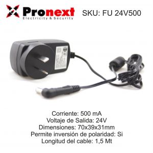 FUENTE SWITCHING DESMONTABLE 24V 500  PRONEXT - Vista 1