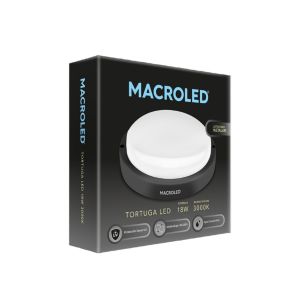 TORTUGA REDONDA 18W LED NEGRO MACROLED - Vista 1