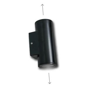 APLIQUES PARED DICRO REDONDO BIDIRECCIONAL CANDELA COLOR NEGRO IP65 - Vista 3