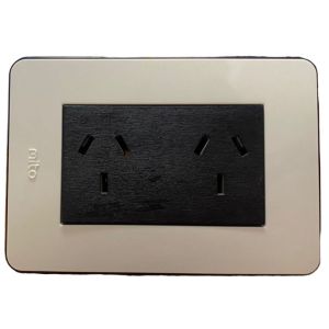 BASTIDOR JELUZ MITO COMPLETO TOMA DOBLE PUENTEADO NG/NG