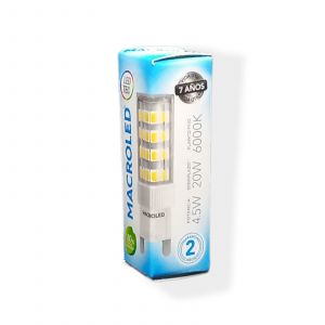 LAMPARA BIPIN 4.5W G9 220V MACROLED - Vista 3