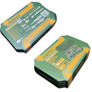 SET VALIJA TUBOS + LLAVES CRIQUE + PUNTAS DESTORNILLADOR - 45 PIEZAS - JADEVER - Vista 3