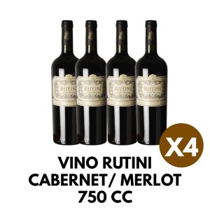 VINO RUTINI CABERNET/ MERLOT 750 CC X4 - Vista 1