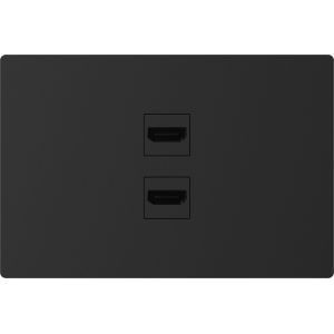 SET ARMADO CONECTOR HDMI MILAN NEGRO MACROLED