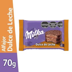 ALFAJOR MILKA TRIPLE DULCE DE LECHE 70 GR - Vista 1